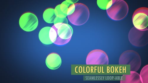Colorful Bokeh Background And Overlay V5