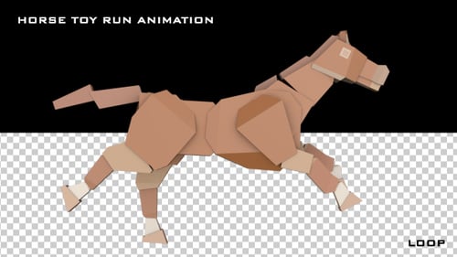 Horse Toy Run Animation
