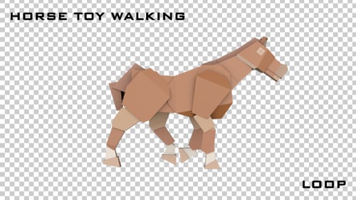 Horse Toy Walk Animation