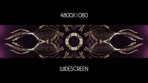 Elegant Glittering Gold Particles Flowing Ornamental Animated Background