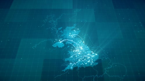 Globalization Great Britain Map HD
