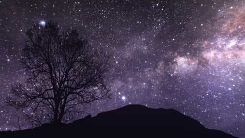 A of a Starry Night. Elements of This Image Furnished By NASA
