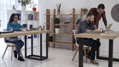 Freelance Hipsters Talking Aboout Startup Business