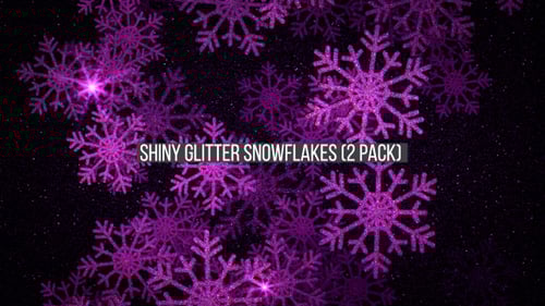 Glitter Snowflakes Loop Background V1