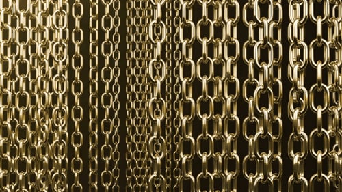 Abstract Gold Chains