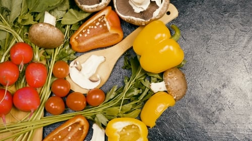 Fresh Vegetables Displayed for Cooking and Healthy Eating