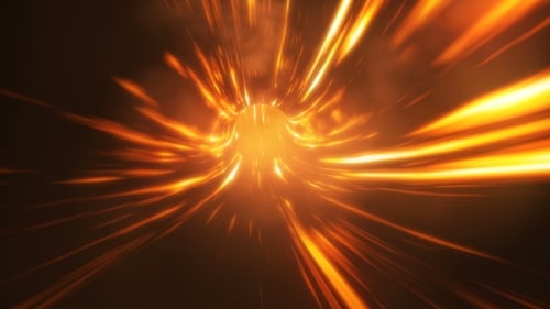 Abstract Light Streaks Hyperspace Tunnel Motion Background