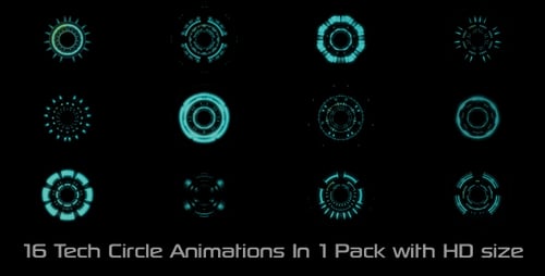 Tech Circle Elements Pack 01