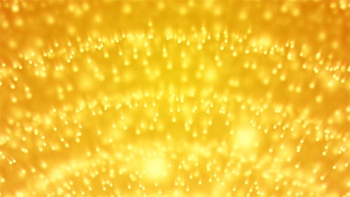 Golden Particle Trails Shimmering Abstract Background