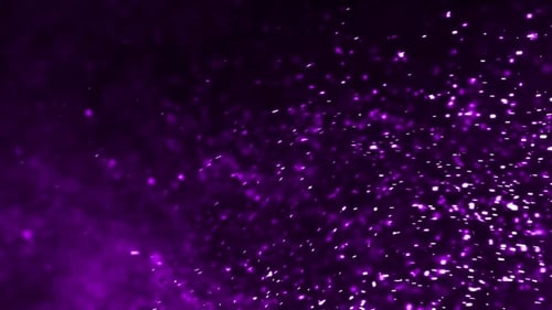Purple Glitter Particles Flowing Abstract Loop Background