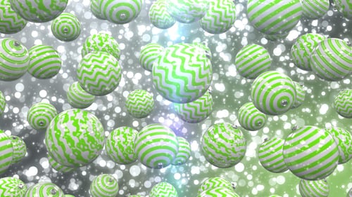 Green Christmas Balls