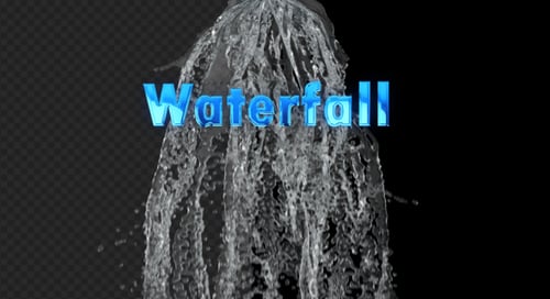 Realistic Flowing Water Waterfall Element