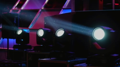 Illuminating Stage Lights with Colorful Beams