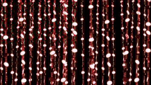 Shimmering Red Chains Loop for Celebrations and Party Backgrounds
