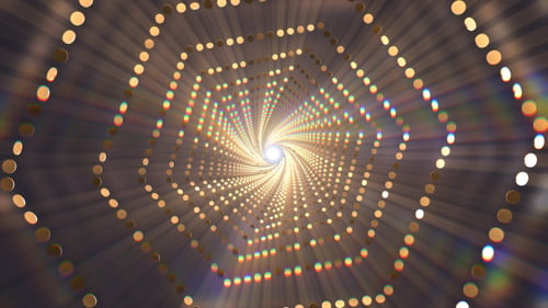 Goldene Glitzer-Tunnelschlaufe