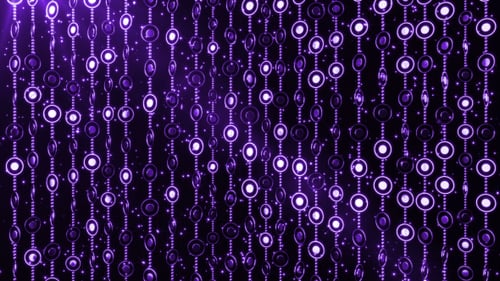 Abstract Purple Shimmering Circles Decorative Background Loop