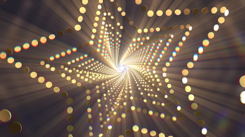 Gold Glitter Tunnel Loop V7