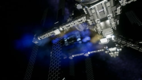 Spaceship Travelling Through the Universe