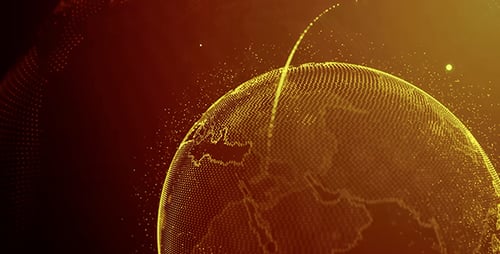 Digital Earth Globe Network Connection