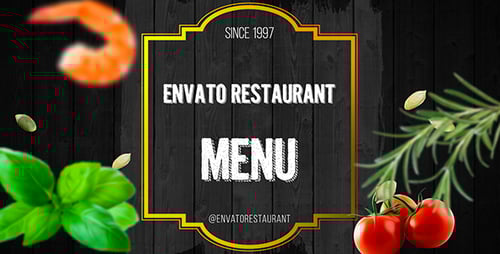 Menu do restaurante