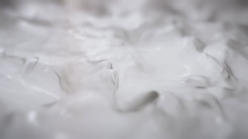 Abstract White Liquid Creamy Texture Looping Background
