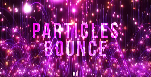 Abstract Pink Purple Glowing Particle Streaks Loop