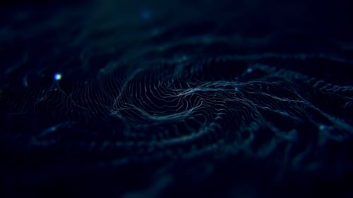 Digitale futuristische Bokeh-Sci-Fi-Spirale