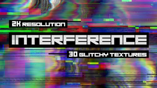 Animated Glitch Effects and Transition Overlays