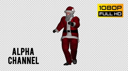 Animated Santa Claus Dancing for Christmas Celebrations