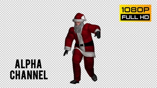 Animated Santa Claus Character Doing Fun Dance Moves