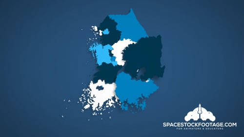 Dynamic South Korea Regional Map Build Up