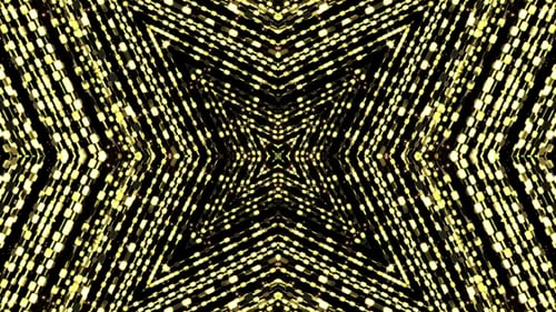 Abstract Golden Sparkling Starlight Particle Loop Background