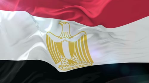 Realistic Waving Egypt Flag Animation for National Events
