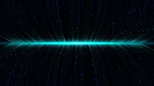 Abstract Futuristic Lines and Particles Animated Background