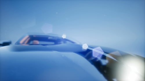 Sleek 3D Futuristic Car Reveal with Cinematic Camera Movement
