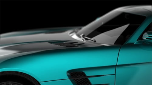 Sleek Modern Car Reveal with Glossy Reflections