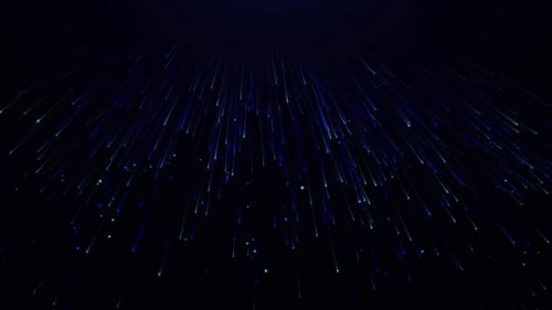 Abstract Digital Falling Particle Streaks Loop Background