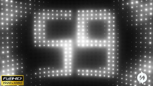 Countdown Counter - Weiße Lichter
