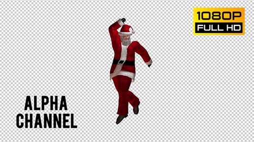 Animated Santa Claus Dancing Collection for Christmas Holiday Projects
