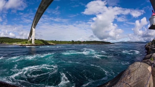 Whirlpools of the Maelstrom of Saltstraumen, Nordland, Norway