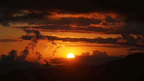 Sonnenuntergang im Himalaya
