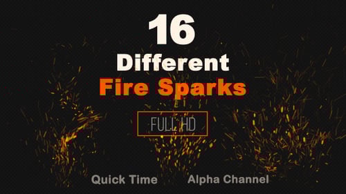 Dynamic Realistic Fire Sparks Overlay Pack