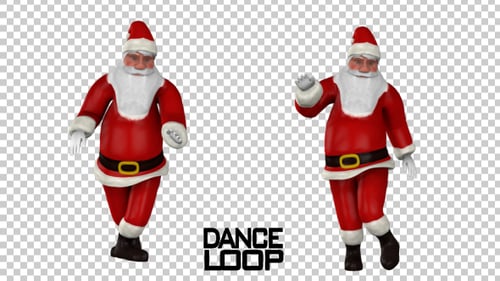 Joyful Santa Claus Dancing Animation for Christmas