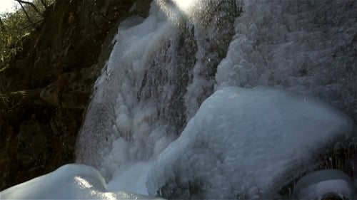 Toller Wasserfall, Winterwasser