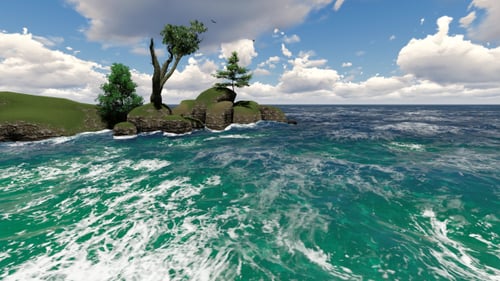 Steine im Meer