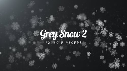 Seamlessly Looping Falling Snowflakes Winter Background Animation