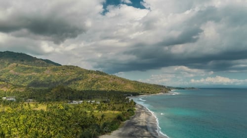 Timnelapse Beautiful Tropical Beach in Lombok, Indonesia