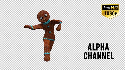 Dancing Gingerbread Character 3D Animation