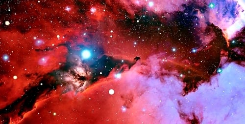 Vibrant Cosmic Nebula Stars Motion Background
