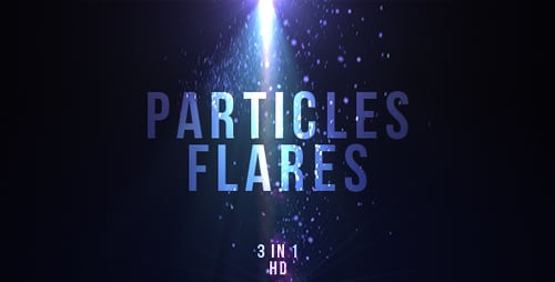 Blue Particles Flares